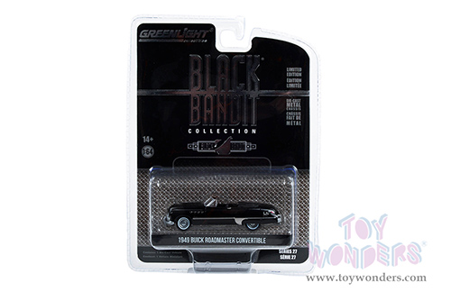 28110A/48 Greenlight 1949 Buick Roadmaster Convertible Black Bandit Series 27 model diecast car blister card package