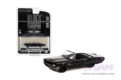 28110B/48 Greenlight 1965 Ford Thunderbird Convertible Black Bandit Series 27 model diecast car