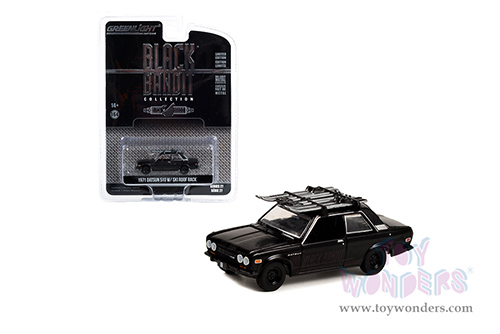 28110D/48 Greenlight Black Bandit 1971 Datsun 510 Series 27 model diecast car