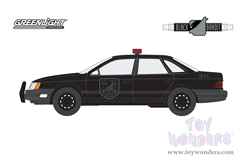 28110F/48 Greenlight 1988 Ford Taurus Police Black Bandit Series 27 model diecast car