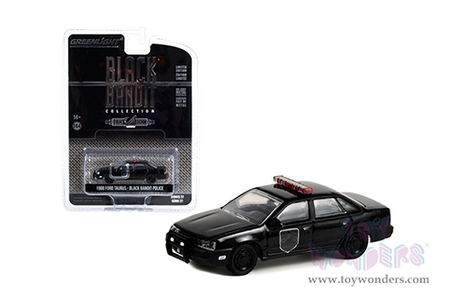 28110F/48 Greenlight 1988 Ford Taurus Police Black Bandit Series 27 model diecast car