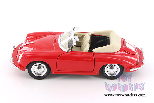 Welly - Porsche 356B Convertible (1/24 scale diecast model car, Red) 29390WR
