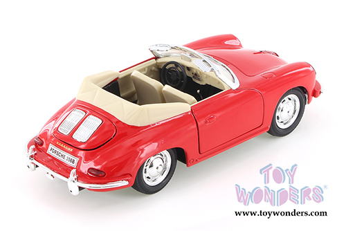 Welly - Porsche 356B Convertible (1/24 scale diecast model car, Red) 29390WR