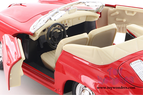 Welly - Porsche 356B Convertible (1/24 scale diecast model car, Red) 29390WR