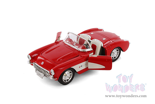 Showcasts® Collectibles - Chevrolet Corvette Convertible (1957, 1/24 scale diecast model car, Asstd.) 29393/4D MAP: $19.99