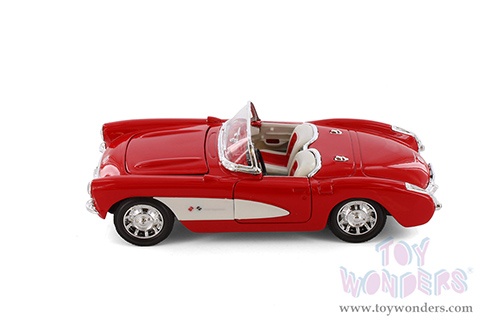 Showcasts® Collectibles - Chevrolet Corvette Convertible (1957, 1/24 scale diecast model car, Asstd.) 29393/4D MAP: $19.99
