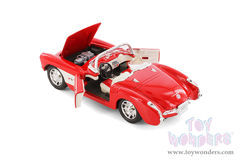 Showcasts® Collectibles - Chevrolet Corvette Convertible (1957, 1/24 scale diecast model car, Asstd.) 29393/4D MAP: $19.99