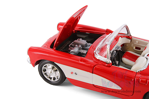 Showcasts® Collectibles - Chevrolet Corvette Convertible (1957, 1/24 scale diecast model car, Asstd.) 29393/4D MAP: $19.99
