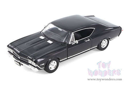 Welly - Chevrolet® Chevelle™ SS 396 Hardtop (1968, 1/24 scale diecast model car, Black) 29397WBK