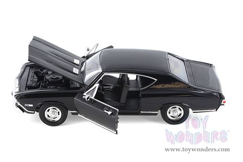 Welly - Chevrolet® Chevelle™ SS 396 Hardtop (1968, 1/24 scale diecast model car, Black) 29397WBK