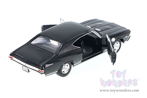 Welly - Chevrolet® Chevelle™ SS 396 Hardtop (1968, 1/24 scale diecast model car, Black) 29397WBK
