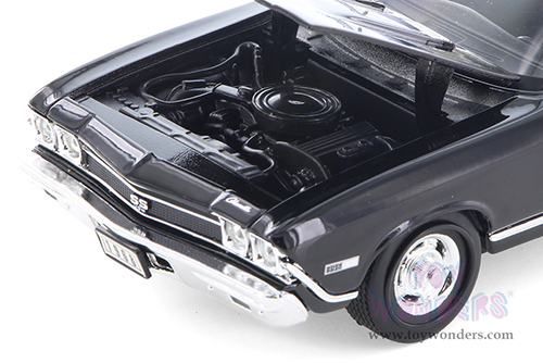Welly - Chevrolet® Chevelle™ SS 396 Hardtop (1968, 1/24 scale diecast model car, Black) 29397WBK