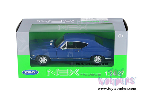 Welly - Chevrolet Chevelle SS 396 Hardtop (1968, 1/24 scale diecast model car, Blue) 29397WBU