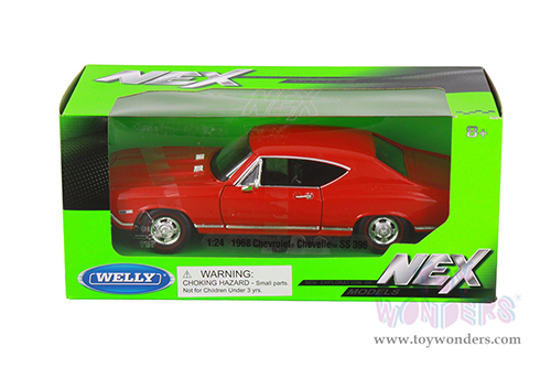 Welly - Chevy Chevelle SS396 Hardtop (1968, 1/24 scale diecast model car, Red) 29397WR