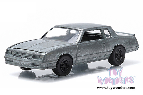 Greenlight Firstcut - Chevrolet Monte Carlo SS Hard Top (1984, 1/64 scale diecast model car, White and Bare metal) 29829