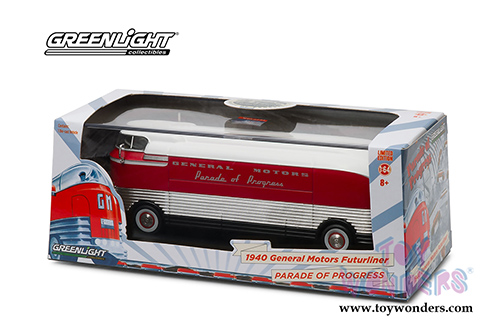 Greenlight - General Motors Futurliner "Parade of Progress" (1940, 1/64 scale diecast model car, Red) 29832