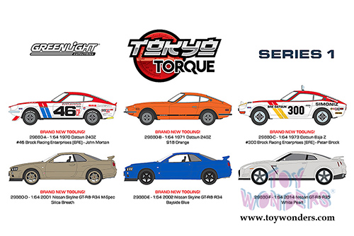 Greenlight - Tokyo Torque Series 1 Assortment (1/64 scale diecast model car, Asstd.) 29880/48