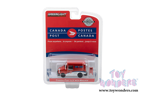 Greenlight - Canada Post Long-Life Postal Delivery Vehicle (LLV) with Mailbox Accessory (1/64 scale diecast model car, Red/White) 29889/6