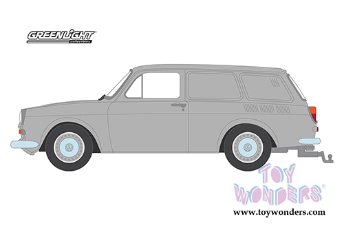 Greenlight - Estate Wagons Series 1 | Volkswagen Type-3 Squareback Panel (1965, 1/64 scale diecast model car, Light Gray) 29910C/48