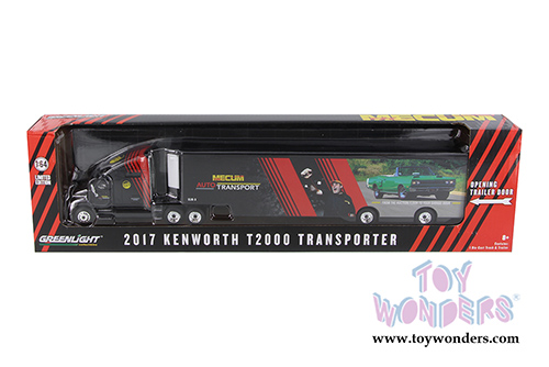 29928 Greenlight 2017 Kenworth T2000 Transporter Mecum Auto Transport model diecast car window box package