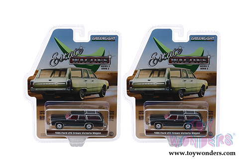 Greenlight - Estate Wagons Series 2 | Ford LTD Crown Victoria Wagon (1986, 1/64 scale diecast model car, Dark Gray Metallic) 29930E/48