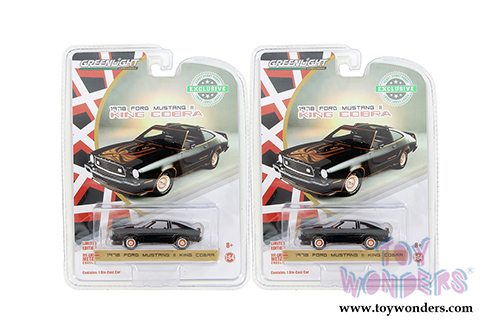 Greenlight - Ford Mustang II King Cobra (1978, 1/64 scale diecast model car, Black) 29937/48