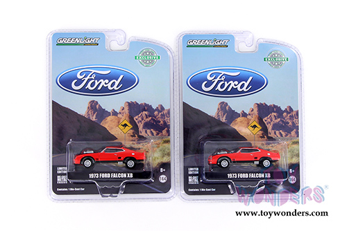 29946/48 Greenlight 1973 red Ford Falcon XB Hardtop model diecast car blister card package