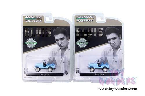 Greenlight - Elvis Presley Jeep&reg; CJ-5 (1/64 scale diecast model car, Sierra Blue) 29955/48