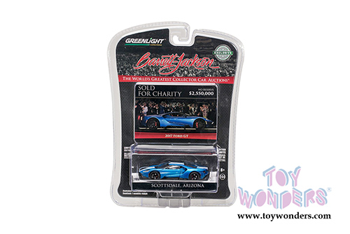 Greenlight - 2018 Barrett Jackson Scottsdale | Ford GT (2017, 1/64 scale diecast model car, Liquid Blue) 29964/48