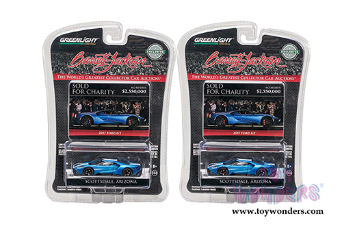 Greenlight - 2018 Barrett Jackson Scottsdale | Ford GT (2017, 1/64 scale diecast model car, Liquid Blue) 29964/48