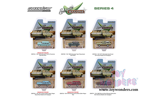 Greenlight - Estate Wagons Series 4 (1/64 scale diecast model car, Asstd.) 29970/48
