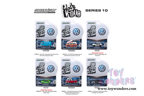 Greenlight - Club Vee-Dub Series 10 (1/64 scale diecast model car, Asstd.) 29980/48