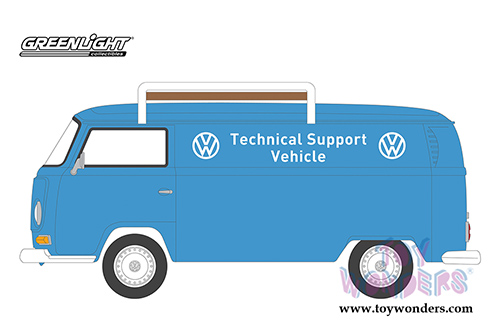  Greenlight - Club Vee-Dub Series 10 | Volkswagen Type 2 Panel Van Technical Support Vehicle (1971, 1/64 scale diecast model car, Light Blue) 29980A/48