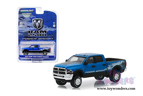 Greenlight - Dodge Ram 2500 Power Wagon Pickup Truck (2016, 1/64 scale diecast model car, Blue Streak Pearlcoat) 29983/48