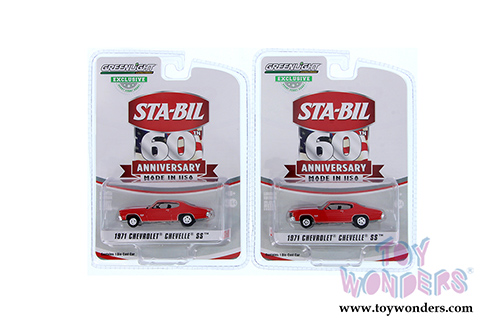 Greenlight - Chevrolet&reg; Chevelle&reg; SS&trade; STA-BIL 60th Anniversary (1971, 1/64 scale diecast model car, Red) 29985/48