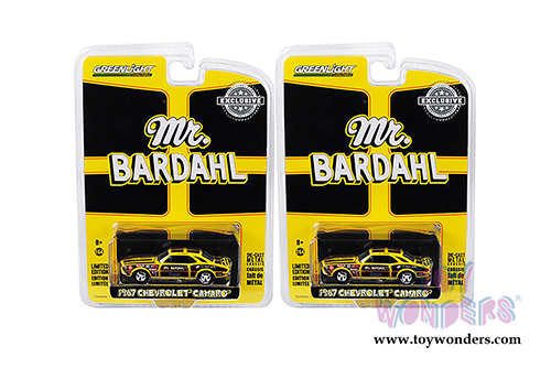 Greenlight - Chevrolet&reg; Camaro&reg; 427 Mr. Bardahl Hardtop (1967, 1/64 scale diecast model car, Yellow/Black) 29987/48