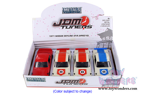 Jada Toys - Metals Die Cast | JDM Tuners&trade; Nissan Skyline GT-R Hardtop (1971, 1/24, diecast model car, Asstd.) 30009DP1