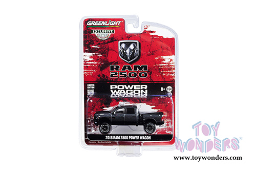 Greenlight - Dodge Ram 2500 Power Wagon Pickup Truck (2018, 1/64 scale diecast model car, Dark Gray) 30015/48