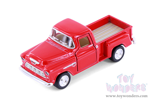 3002D Kinsmart1955 Chevy Stepside Pickup Truck Red Diecast Model Car