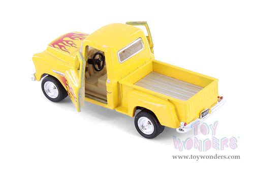 3002DF Kinsmart 1955 Chevy Stepside Pickup Truck Livery Diecast Model Car 