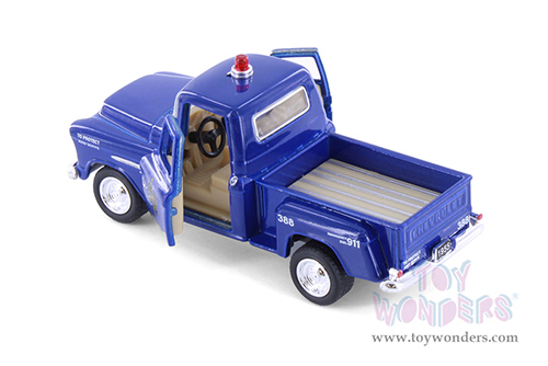 3002DPR Kinsmart 1955 Chevy Stepside Pickup Truck Police Firefighter Diecast Model Car