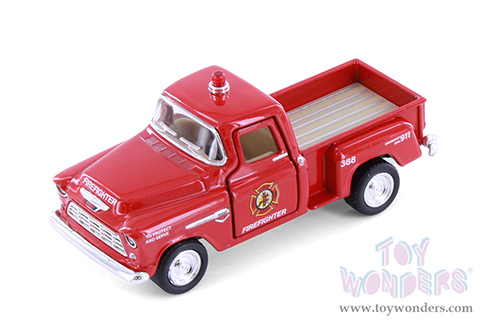 3002DPR Kinsmart 1955 Chevy Stepside Pickup Truck Police Firefighter Diecast Model Car