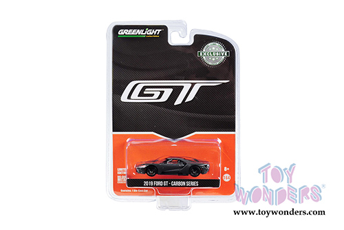 Greenlight - Ford GT Carbon Series (2019, 1/64 scale diecast model car, Gray/Carbon/Orange) 30039/48