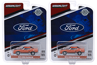Greenlight - Ford Falcon XB Custom Hardtop (1973, 1/64 scale diecast model car, Burnt Orange with Black Stripes) 30041/48