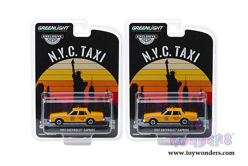 Greenlight - Chevrolet&reg; Caprice New York City Taxi Cab (1987, 1/64 scale diecast model car, yellow) 30077/48