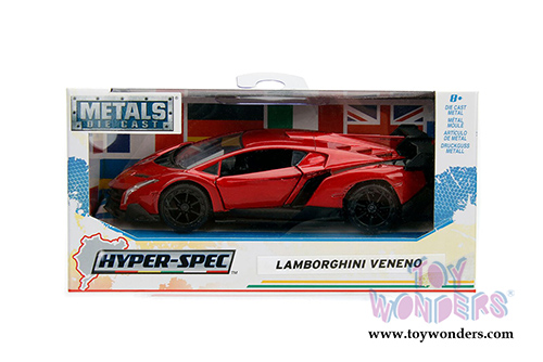 Jada Toys - Metals Die Cast | Hyper-Spec Lamborghini Veneno Hardtop (2017, 1/32, diecast model car, Asstd.) 30101WA1