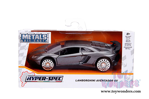 Jada Toys - Metals Die Cast | Hyper-Spec Lamborghini Aventador SV Hard Top (2017, 1/32, diecast model car, Asstd.) 30109WA1