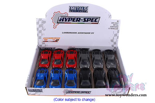 Jada Toys - Metals Die Cast | Hyper-Spec Lamborghini Aventador SV Hardtop (2017, 1/32, diecast model car, Asstd.) 30112DP1
