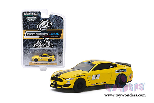Greenlight - Ford Mustang Shelby GT350 - Ford Performance Racing School GT350 Track Attack #1 (2016, 1/64 scale diecast model car, Triple Yellow) 30134/48