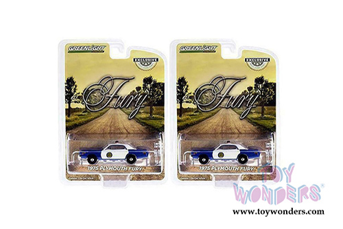 Greenlight - Plymouth Fury - Osage County Sheriff (1975, 1/64 scale diecast model car, White/Blue) 30151/48